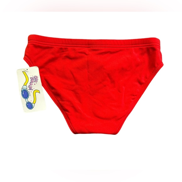 SPORTI mens red hydrolast water polo briefs swim trunks bottoms size 30 NWT - Picture 4 of 9
